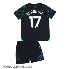 Manchester City Kevin De Bruyne #17 Replika Tredje Tröja Barn 2023-24 Kortärmad (+ Korta byxor)